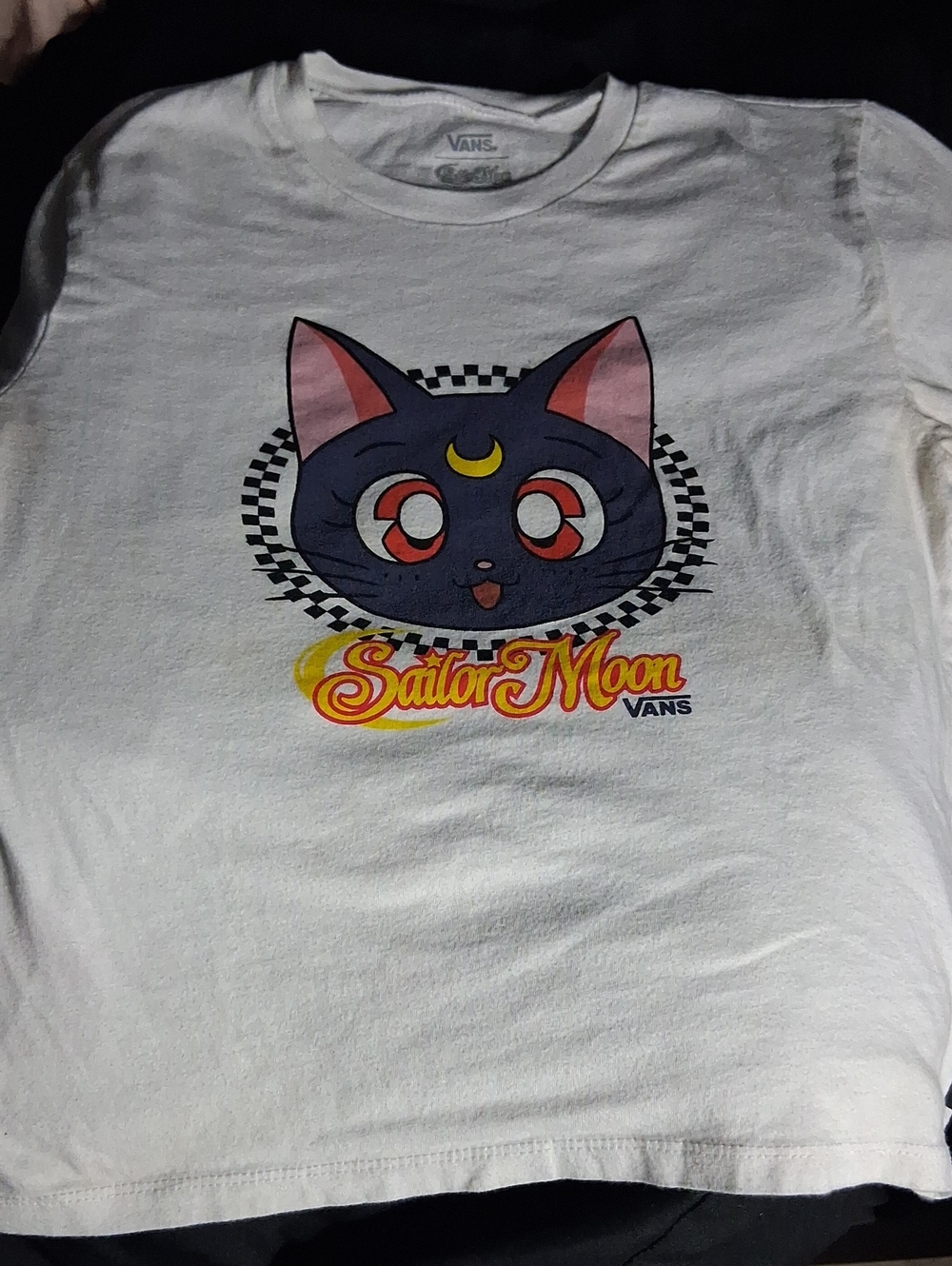 Vans White Kids Sailor Moon Cat Graphic Tee